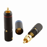 KACSA RP-196GT, Professioneller RCA Konnektor, vergoldet