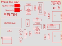 ELTIM PrePhono 2U-RCA, MM/MC Phono Verstärker Modul, 2U