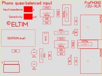ELTIM PrePhono 2U-XLR, MM/MC Phono Verstärker Modul, 2U