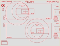 ELTIM PreIN/OUT-3U, RCA Line IN/OUT module, 3U
