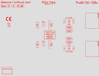 ELTIM PreIN 3U-128x, XLR balanziert IN Puffer Modul, 3U