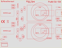 ELTIM PreIN 3U-134, RCA Lijn IN buffer module, 3U