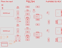 ELTIM PrePHONO 3U-RCA, MM/MC Phono amplifier module, 3U