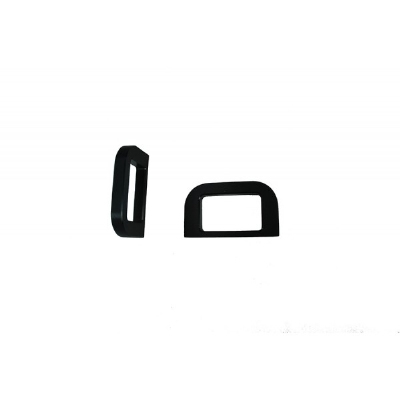 MODU 1MAN02N, Solide Griffe, 2U, Schwarz, 10mm