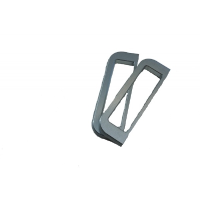 MODU 1MAN04B, milled handles 4U, silver, 10mm