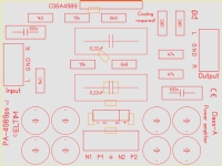 ELTIM PA-4989ps, 2x2W/16Ω,2x4W/8Ω Verstärker+Netzteil Bausat