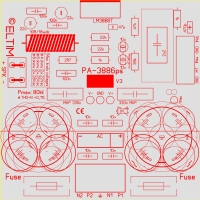 ELTIM PA-3886PS Platine, für LM2876, LM3886 Verstärker IC's