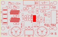ELTIM PA-4766 PCB, fits LM4766 stereo amplifier IC's