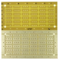 IT LP07, Vertind koper PCB met 6x6 eilandjes, FR4, 150x75x1,