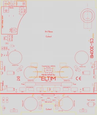 ELTIM CS-300MB, Monoblock Output/Current stage/power supply module