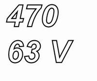PANASONIC FCA, 470uF/63V Elko, Radial, 105º, 5000 Stunden