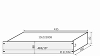 MODU Slimline 1SL02280B, 2U/19