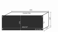 MODU Slimline 1SL04170N, 4U/19
