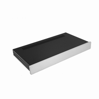 MODU Slimline 1NSLA01230B, 10mm silver front, 435x243x44mm