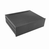 MODU Slimline 1NSLA03350N,10mm zwart front, 435x363x124mm