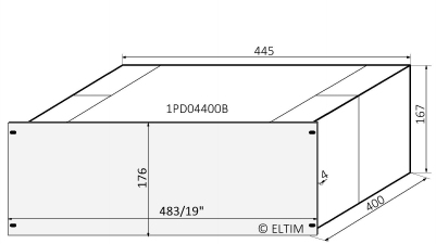MODU Dissipante 1PD04400B, 4U/19