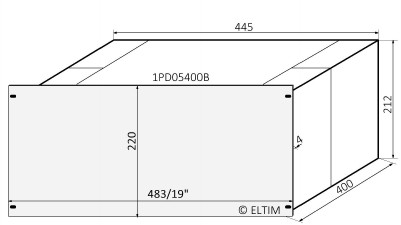 MODU Dissipante 1PD05400B, 5U/19
