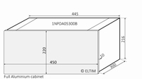 MODU Dissipante 1NPDA05300B, 10mm zi front, 448x313x214mm