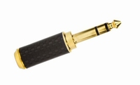 KACSA AP-330G, jackplug 6,3mm, stereo, goldplated, carbon fi
