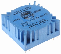 TALEMA Toroidal trafo, 3,2VA, 2x115V>2x7V