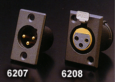 XLR chassis connectoren
